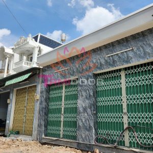 Cửa kéo bằng sắt sơn tĩnh điện