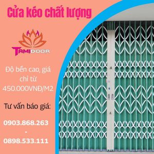 Cửa kéo chất lượng uy tín có giá thành cao không?