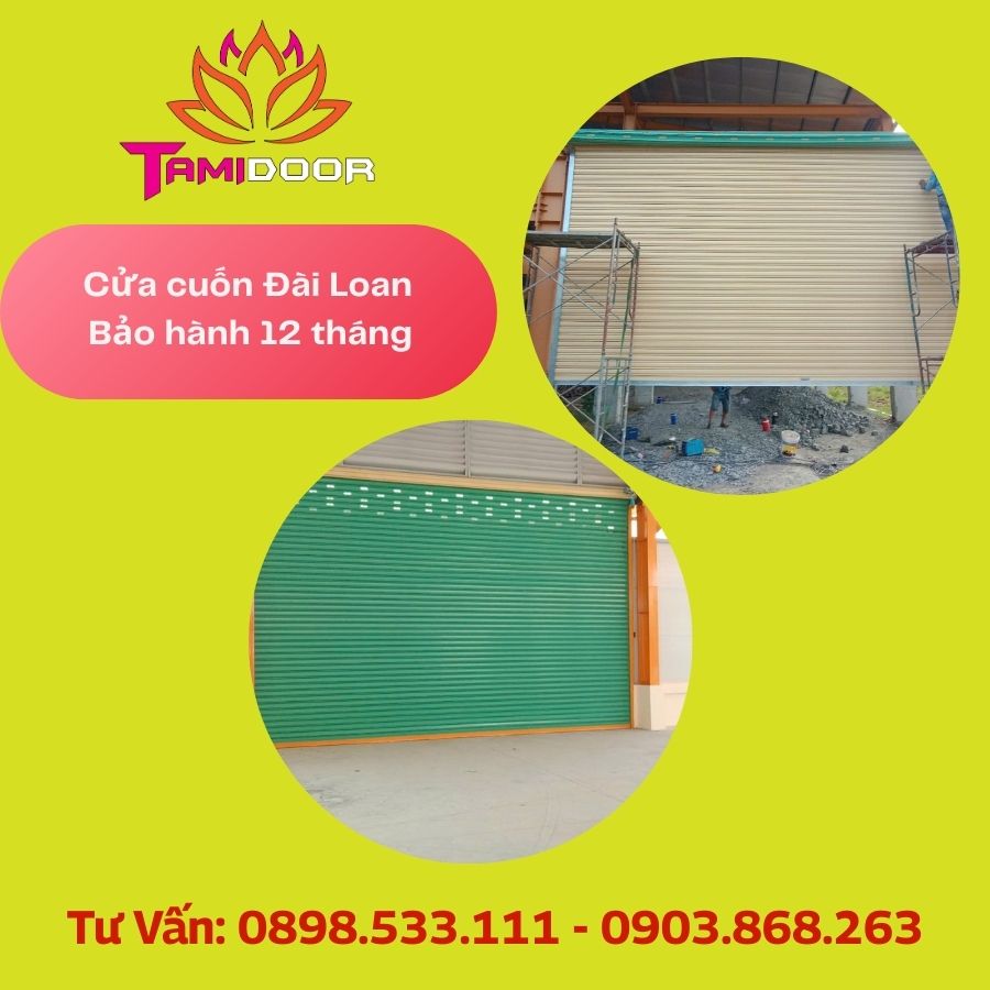 Mua cửa cuốn Đài Loan kèm bảo hành miễn phí 12 tháng