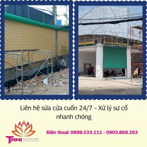 Liên hệ sửa cửa cuốn 24/7 – Xử lý sự cố nhanh chóng
