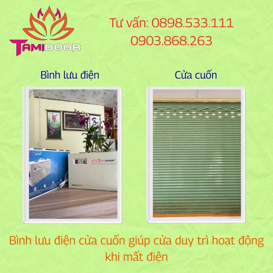 Các Loại Bình Lưu Điện Cửa Cuốn Được Ưa Chuộng