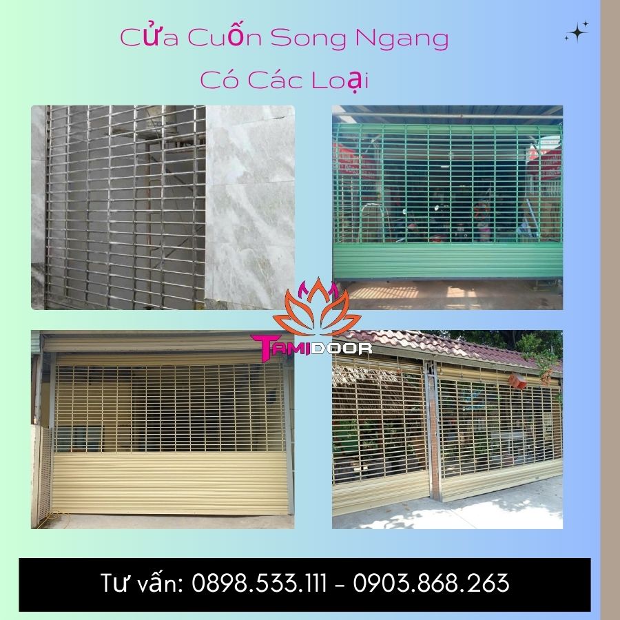 Cửa Cuốn Song Ngang Có Các Loại