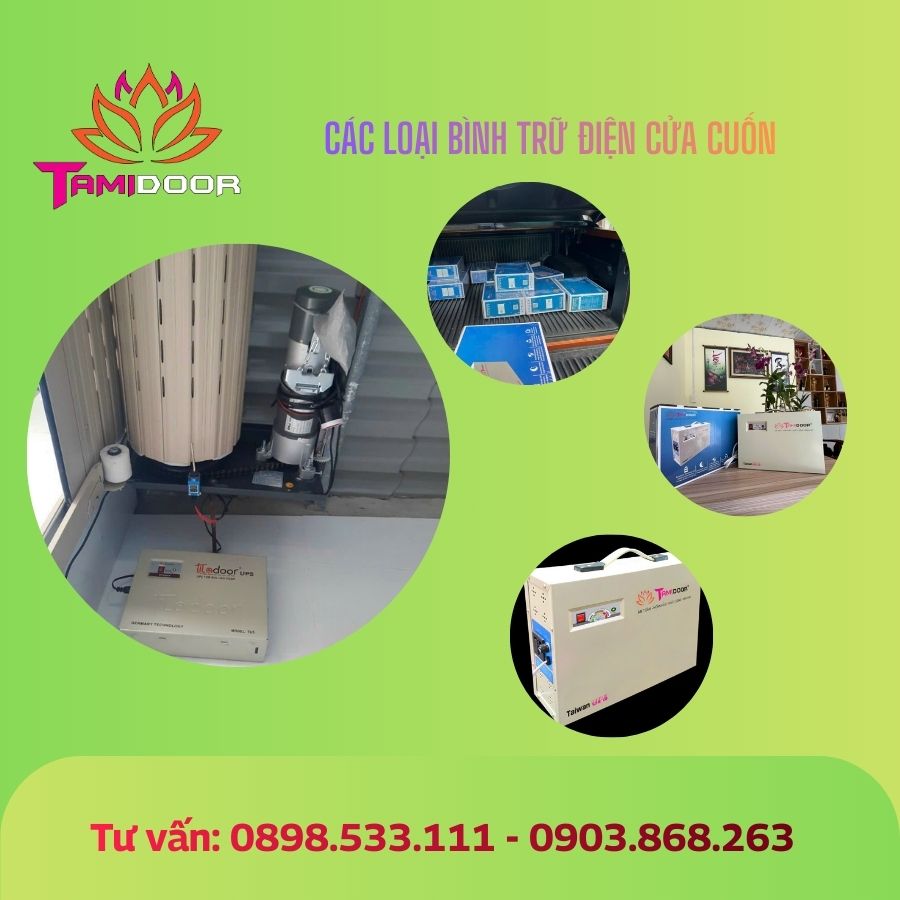 Bình trữ điện cửa cuốn