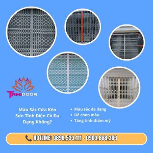 Màu Sắc Cửa Kéo Sơn Tĩnh Điện Có Đa Dạng Không?