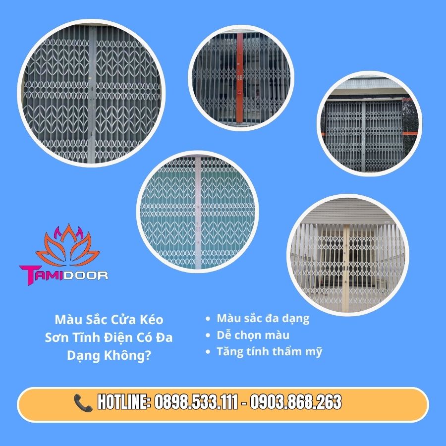 Màu Sắc Cửa Kéo Sơn Tĩnh Điện Có Đa Dạng Không?