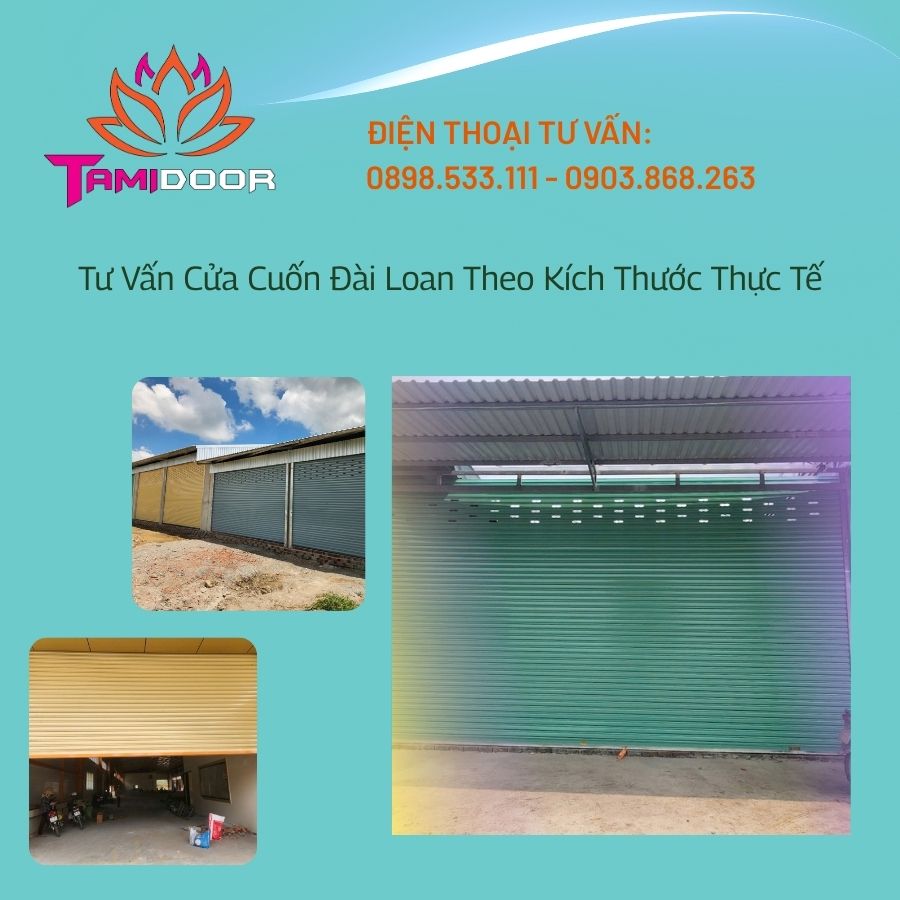 Tư Vấn Cửa Cuốn Đài Loan Theo Kích Thước Thực Tế 